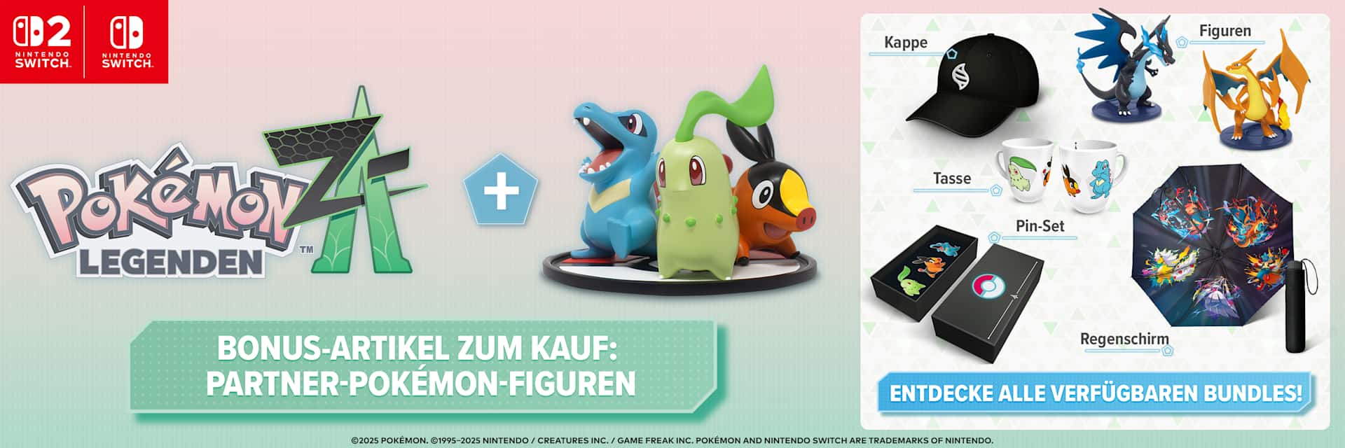 Pokémon-Legenden: Z-A und Pokémon-Legenden: Z-A – Nintendo Switch 2 Edition
